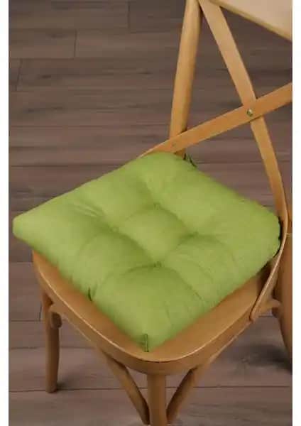 Altınpamuk Lina Yeşil Pofidik Sandalye Minderi Konfor ve Estetiğin Modern Buluşması