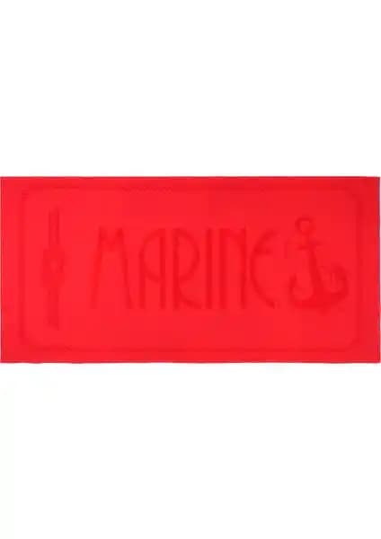 Anemoss Çapa Plaj Havlusu Kırmızı - Yüksek Emicilik ve Şık Marin Tasarım