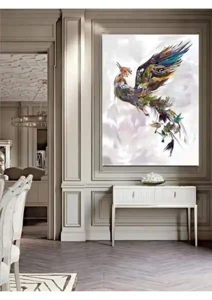 Anka Kusu Kanvas Tablo Dayanıklı ve Şık Tasarımıyla Ev ve Ofis Dekorasyonuna Uygun