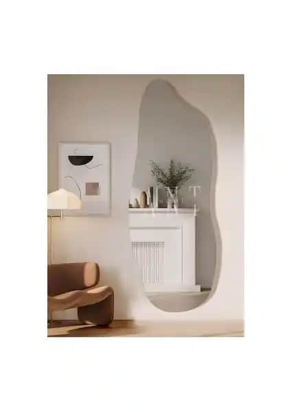 Ant Home Boy 160x60 cm Asimetrik Çerçevesiz Ayna Modern Dekorasyon İçin Uygun