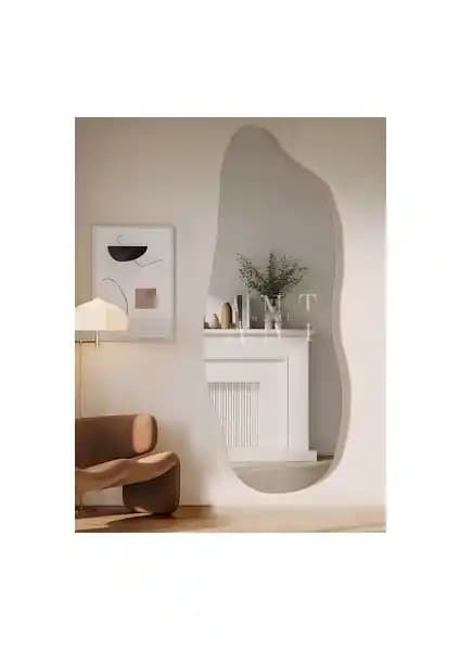 Ant Home Boy 160x60 cm Asimetrik Çerçevesiz Ayna Modern Dekorasyon İçin Uygun