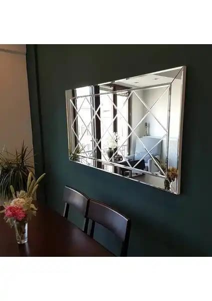 Ant Home Dekoratif Baklava Desenli Bizoteli Salon Aynası Şıklık ve Fonksiyonelliğin Birleşimi