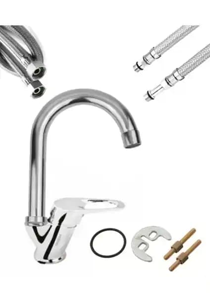 Armilla Armatura Baston Borulu Lavabo Musluğu Modern Tasarım ve Dayanıklı Malzeme