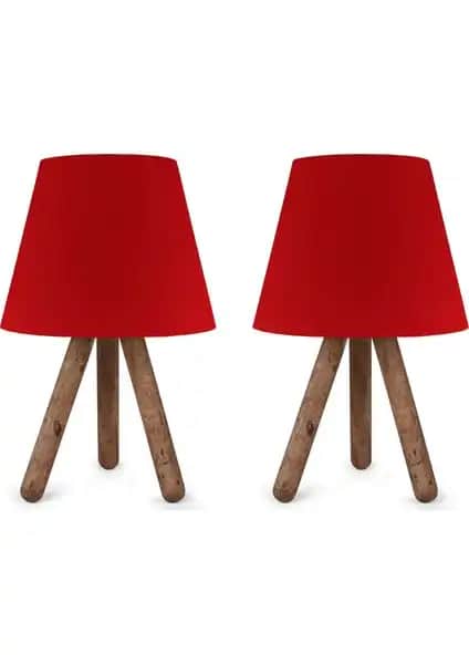 Art&Gift North Home Ahşap Ayaklı Abajur: Modern ve Şık Tasarımıyla Çok Yönlü Aydınlatma Çözümü