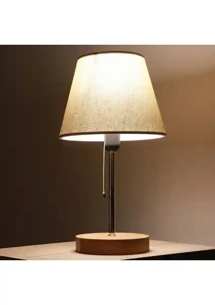 Art&Gift North Home Ahşap Ayaklı Abajur: Şık ve Fonksiyonel İç Mekan Aydınlatma Çözümü