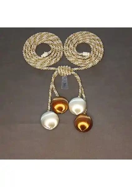 ArtAmor 4 Toplu İpek Ip Sarım Fon Tül Kruvaze Perde Bağlama Aksesuarı Detayları