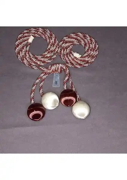 ArtAmor 4 Toplu İpek İp Sarım Fon Tül Kruvaze Perde Tavan Bağlama Aksesuarı