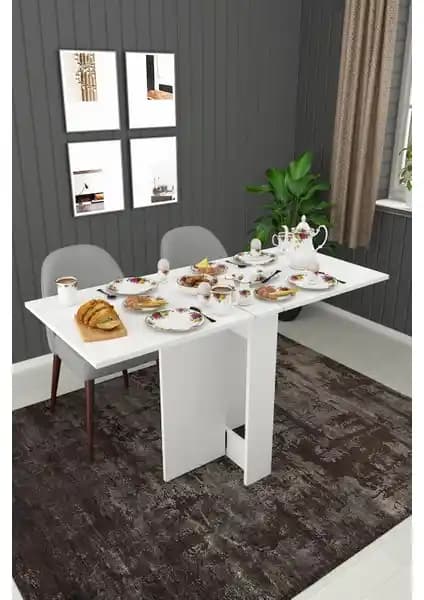 Asra Trend %100 MDF Katlanır Mutfak Masası Modern ve Fonksiyonel Tasarım