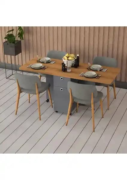 Asra Trend Katlanır Mutfak Masası: Modern ve Fonksiyonel Tasarımın Öne Çıkan Parçası