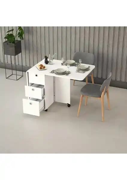 Asra Trend MDF Katlanır Mutfak Masası Modern ve İşlevsel Tasarım Özellikleri