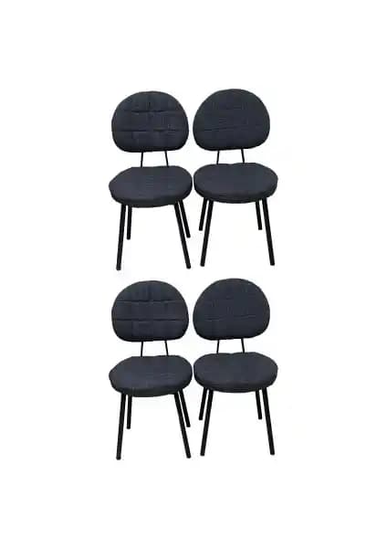 Bambeds Mobilya 4 Adet Poverty Sandalye Modern Tasarım ve Kullanım Kolaylığı