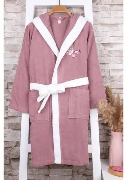 Baveno %100 Pamuk Kapüşonlu Kız Çocuk Bornozları Konfor ve Şıklık Sunar