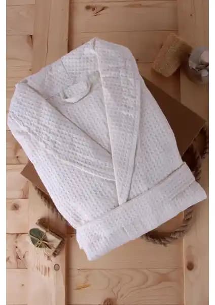 Baveno Şalyaka Pamuk Pike Bornoz: Yüksek Kalite ve Konfor Sunan Doğal Pamuk Bornoz