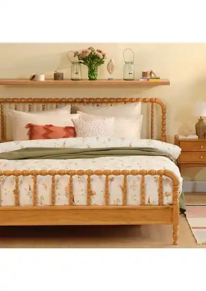 Bella Maison %100 Pamuk Saten Leora Çift Kişilik Nevresim Seti Şıklık ve Konfor Sunar