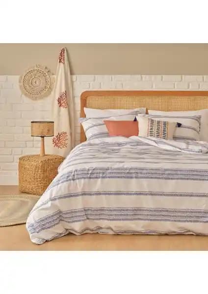 Bella Maison %100 Pamuk Saten Marine King Size Nevresim Seti Sağlık ve Konfor Bir Arada