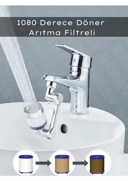 Berev 1080 Derece Dönebilen Filtreli Musluk Başlığı ile Mutfakta Pratik ve Sağlıklı Çözüm