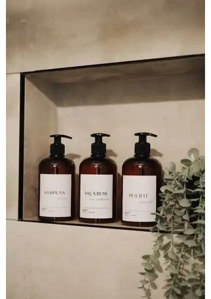 Berev 3'lü Banyo Seti: Şampuan, Duş Jeli ve Saç Kremi ile Pratik ve Şık Bakım Çözümü
