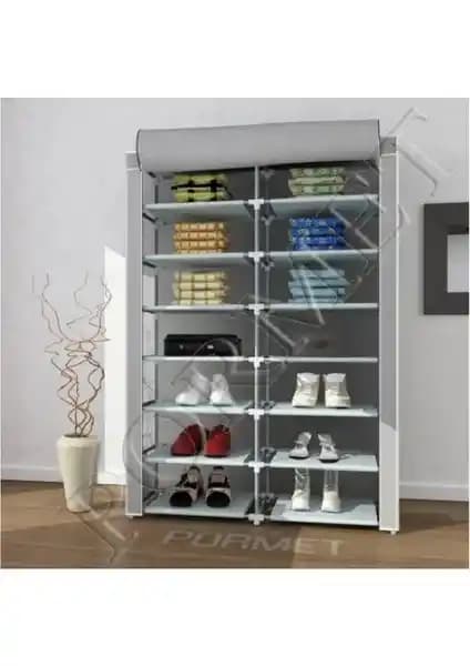 Beyaz Pazar Ayakkabılık Bez Dolap: İşlevsel ve Şık Modern Tasarım Çözümü