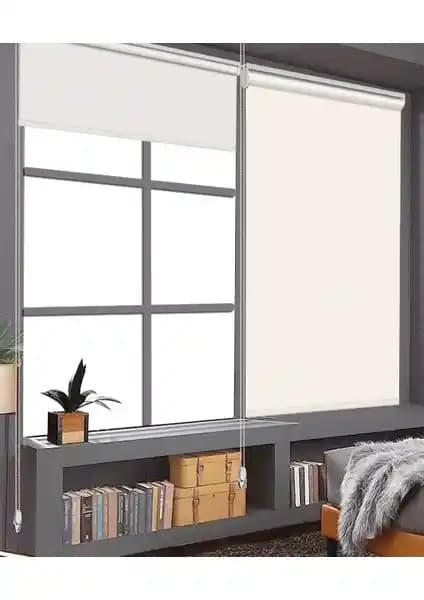 Binbir Perde Düz Krem Stor Perde: Modern ve Şık Tasarımıyla Dekorasyonunuza Zarif Dokunuş