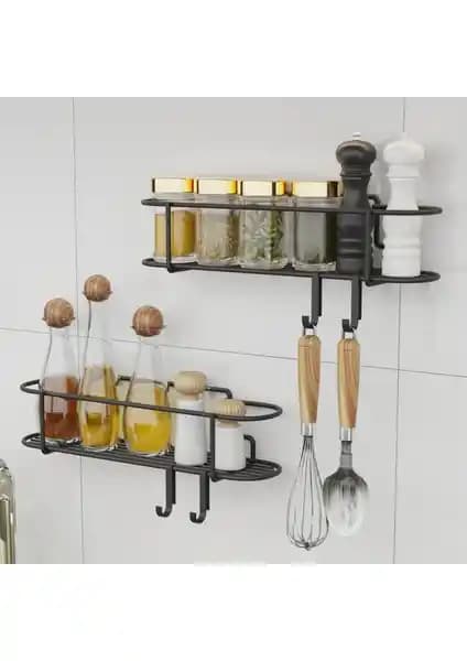 Bino Baharatlık 2'li Set: Modern ve Pratik Mutfak ve Banyo Düzenleyici Çözümü