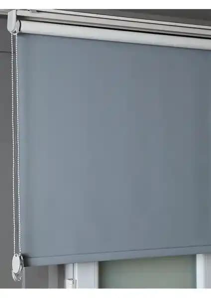 Bizden Perde Blackout Gri Renk Karartma Stor Perde Modern İç Mekanlar İçin Fonksiyonel ve Estetik