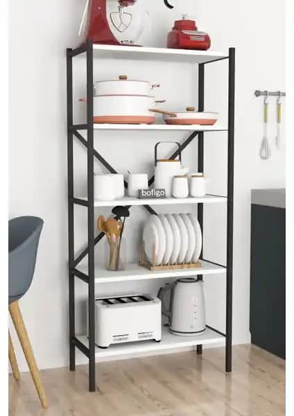 Bofigo 5 Raflı Metal Mutfak Düzenleyici Modern ve Pratik Çözüm Olarak Öne Çıkıyor