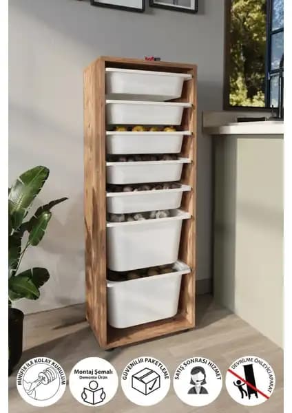 Bofigo 7 Sepetli Dolap: Modern Tasarım ve Çok Amaçlı Kullanım İçin Ideal Çözüm