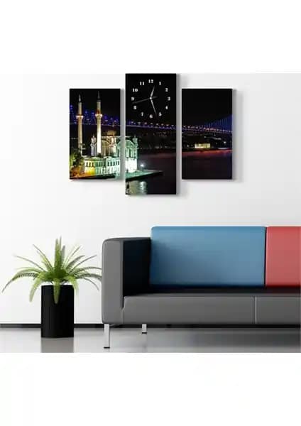 Boğaz Köprüsü Ortaköy Kanvas Tablo Saat: Estetik ve Fonksiyonelliğin Birleşimi