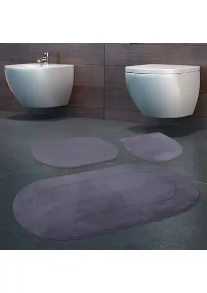 Bonny Home 3'lü Rixos Gri Kaymaz Taban Banyo Paspası ve Halısı Seti İnceleme ve Özellikleri