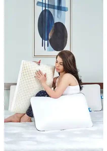 Boyun Sağlığını Destekleyen Airlüks Hava Kanallı Ortopedik Visco Yastık