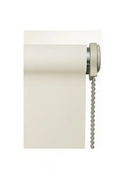 Brillant Etek Dilimli Kalın Kumaş Ekru Stor Perde - Modern ve Dayanıklı Tasarım