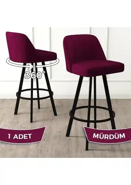 Canisa Concept Atex Serisi 360°C Döner Bar Sandalyesi Modern Tasarım ve Dayanıklılık