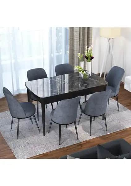 Canisa Concept Via Serisi Açılabilir Mutfak Masa Takımı Modern Tasarım ve Dayanıklılık