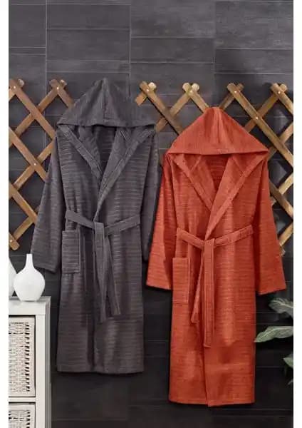 Casnack Quina 2'li Kapüşonlu Oversize Bornoz Seti: Rahatlık ve Şıklığın Buluşması