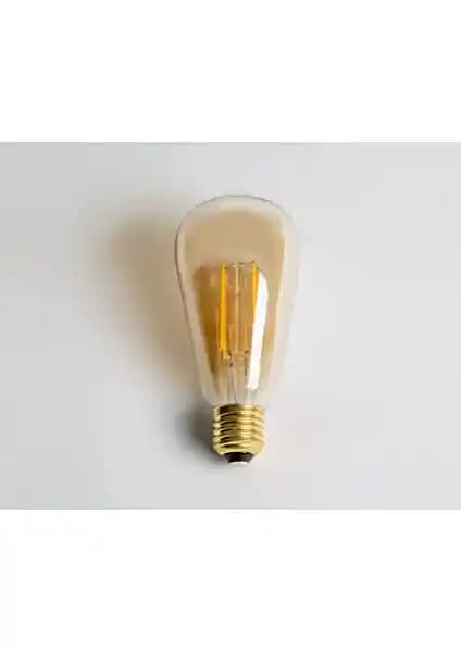 Cata 3 Adet Rustik LED Ampul Amber 2700K E27, Şık ve Enerji Tasarruflu Aydınlatma Çözümü