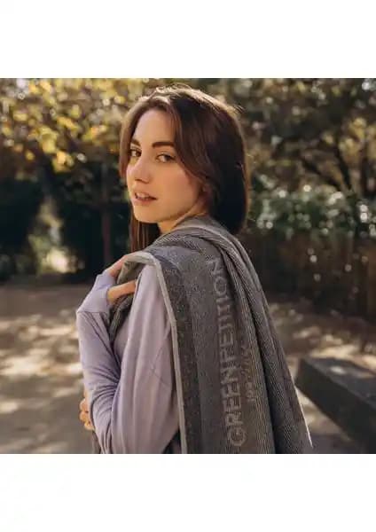 Çevre Dostu ve Hızlı Kuruyan Spor Havlu Green Petition Calm Granite 100x180 cm