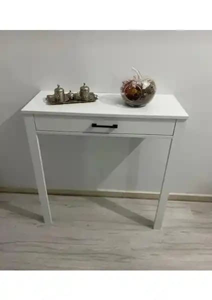 Cfa Dekor Beyaz Kahve Köşesi Masası Modern Tasarım ve Fonksiyonellik Sunar