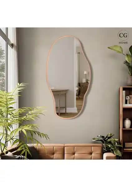 Cg Home Asimetrik Ayna Modern Şıklık ve Fonksiyonelliği Bir Arada Sunar