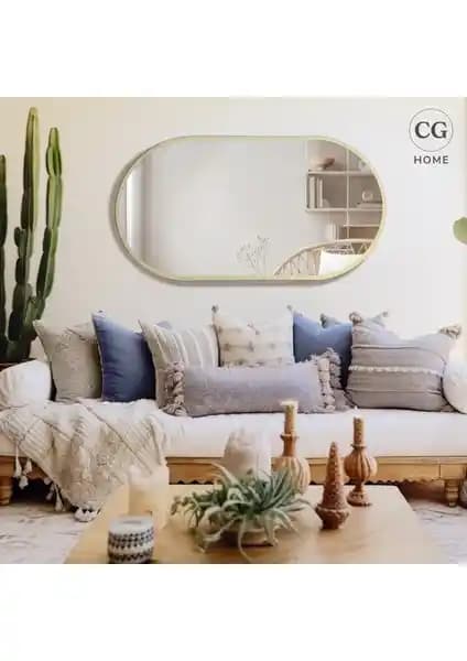 Cg Home Model Alfa Dekoratif Elips Aynası Modern ve Şık Tasarımıyla Ev Dekorasyonunu Tamamlar