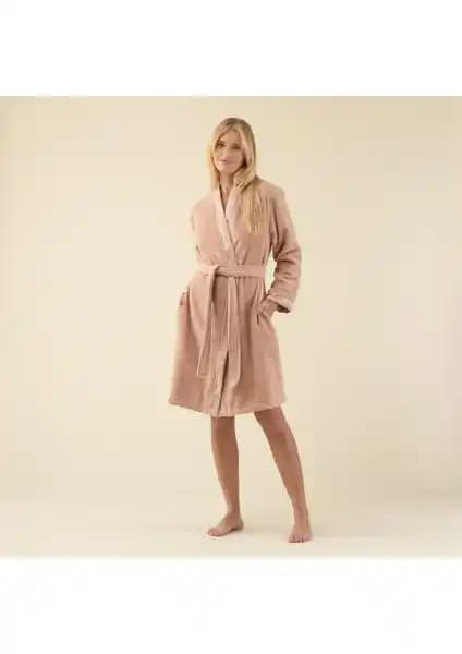 Chakra Chic Kadın Bornoz Koyu Somon: Yüksek Kalite ve Şık Tasarım Bir Arada