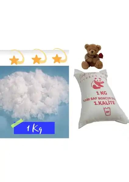 ÇİÇEKCE HOME Boncuk Silikon Elyaf 1 Kg Yumuşak ve Yıkanabilir Dolgu Malzemesi