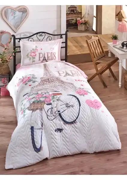 Clasy Paris Love Kapitoneli Hermevsim Yatak Seti: Şık ve Konforlu Tek Kişilik Yatak Takımı