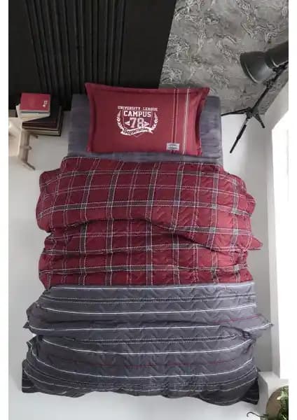 Clasy Ranforce Pamuk Tek Kişilik Dört Mevsim Yatak Örtüsü Modern Tasarım ve Dayanıklılık