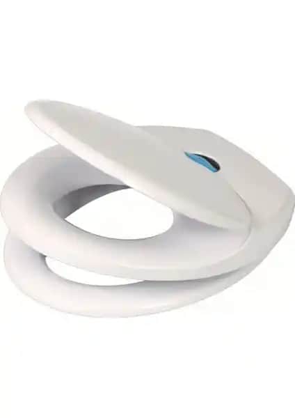 Çocuklar İçin Güvenli ve Pratik Adaptörlü Klozet Kapağı Beyaz Plastik Ürün Tanıtımı