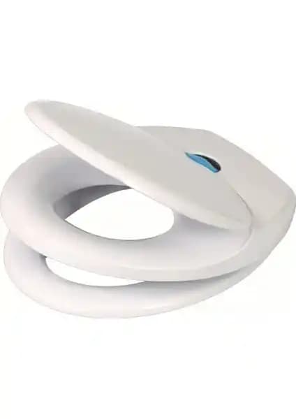 Çocuklar İçin Güvenli ve Pratik Adaptörlü Klozet Kapağı Beyaz Plastik Ürün Tanıtımı