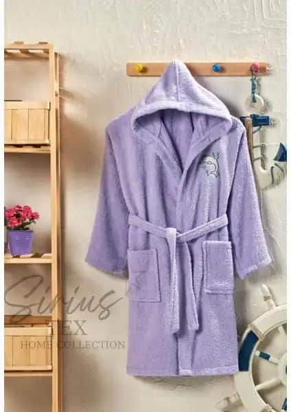 Çocuklar İçin Konfor ve Güvenlik Sunan Kapüşonlu Pamuklu Bornoz - Hafif ve Dayanıklı Tasarım