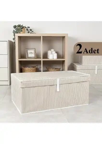 Çok Amaçlı Saklama Çözümü Pazar Kapısı 2 Adet Mega Plus Kahverengi Kutular