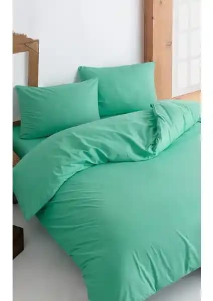 Colorpool Visual Path Mint Nevresim Takımı: Şık ve Dayanıklı Pamuklu Yatak Seti
