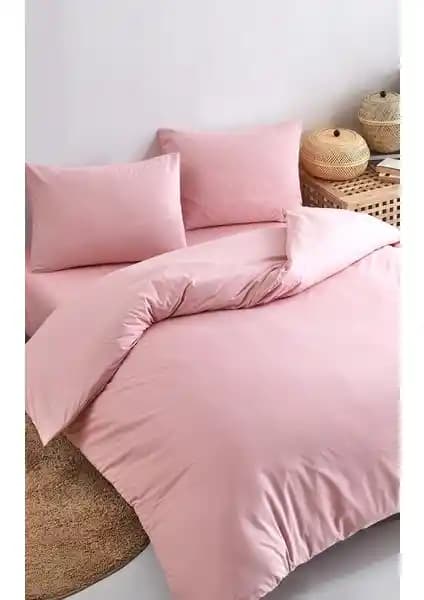 Colorpool Visual Path Pudra Rengi Nevresim Takımı: Şık ve Konforlu Yatak Odası Dekorasyonu