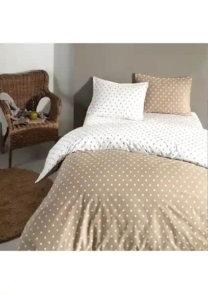 Coté Blanc Dots Capuccino Pamuk Ranforce Çift Kişilik Nevresim Takımı Özellikleri ve Kullanım Talimatları